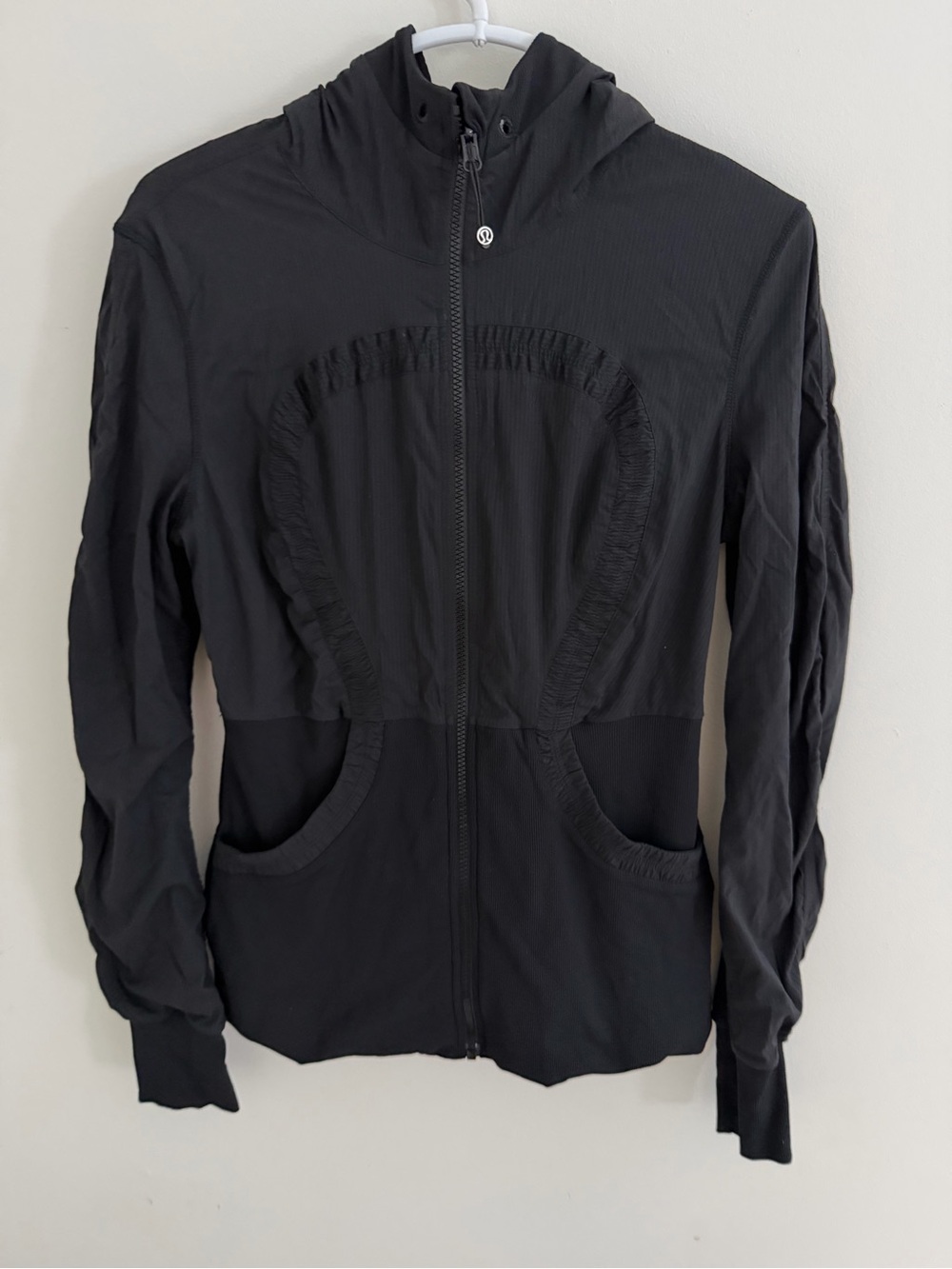 lululemon athletica Black Zip-Up Hooded Jacket